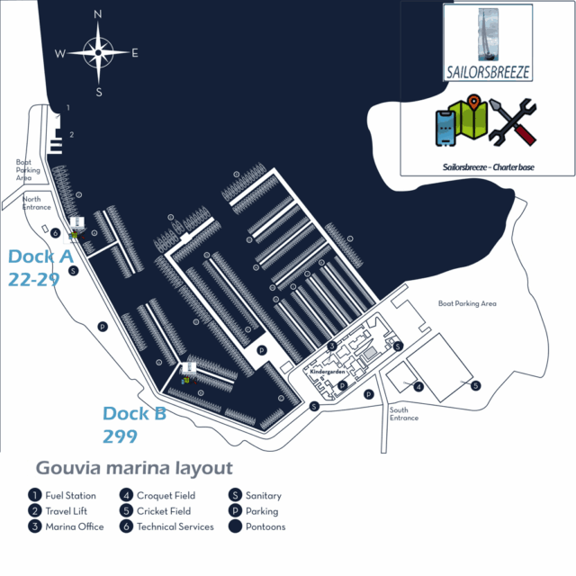 D-Marin Gouvia marina plan